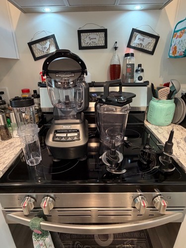 Ninja blender and food - and,